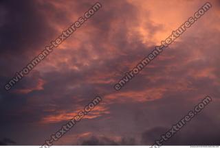 Photo Texture of Sunset Clouds 